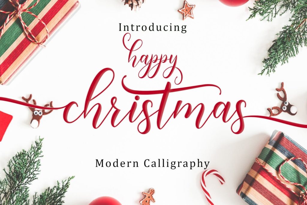 Happy Christmas Script - christmas fonts