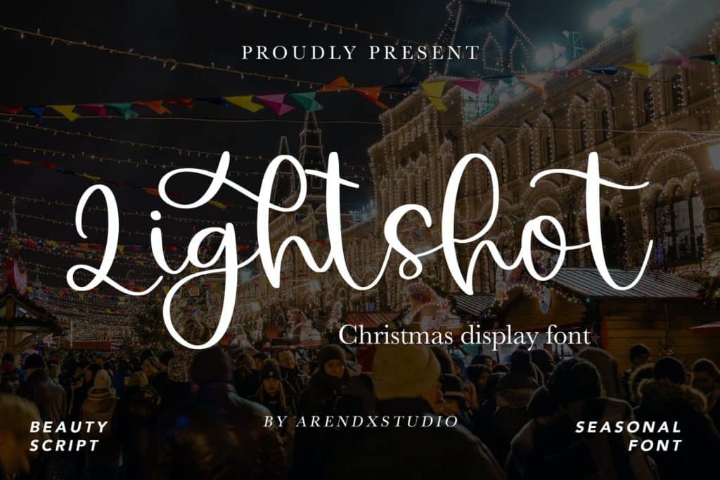 Lightshot - Christmas Display Font