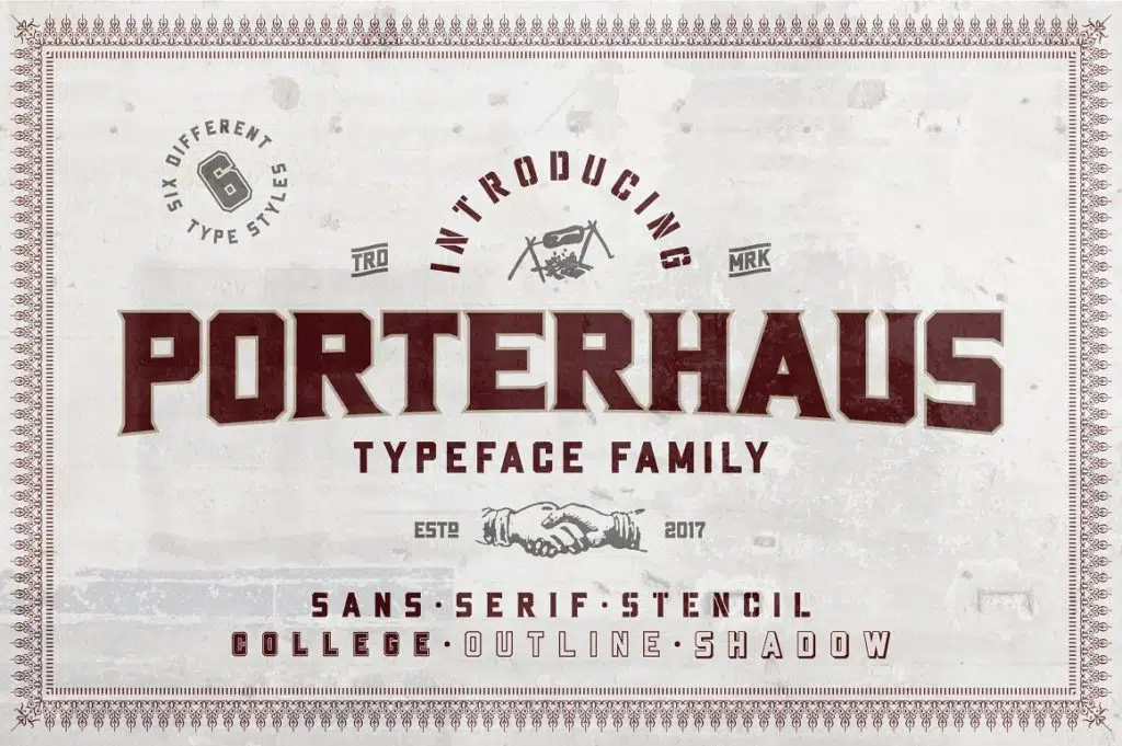 Porterhaus Typeface Family