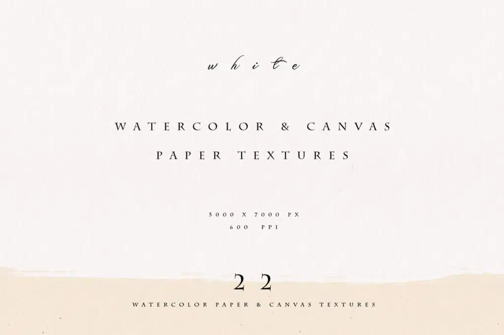Watercolor & Canvas Fine Art Paper Textures