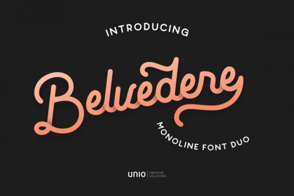 Belvedere Monoline Font Duo