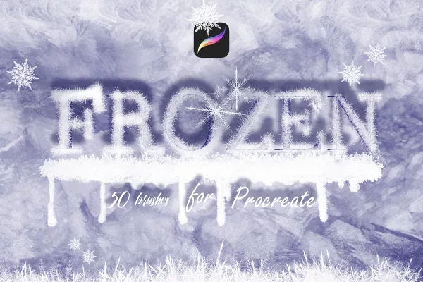 Frozen Brushes for Procreate