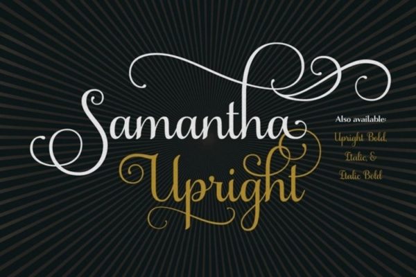 Samantha Script Upright