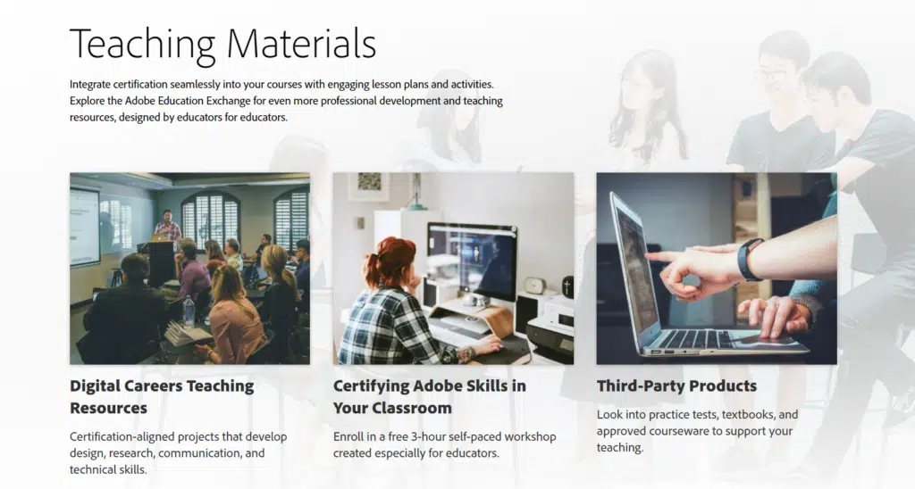 Adobe Teaching Materials