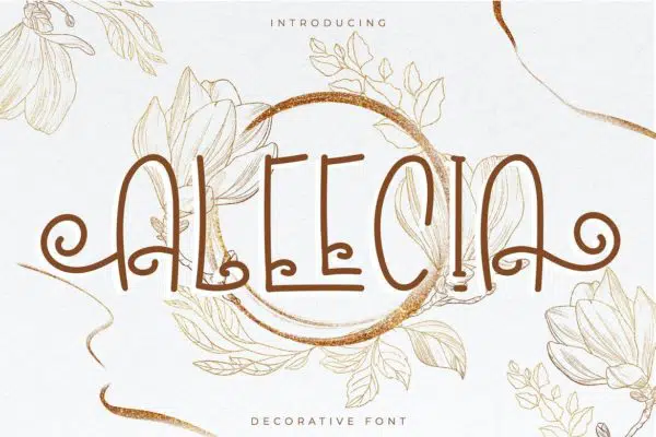Aleecia | Decorative Font