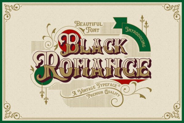 Black Romance - Shadow font
