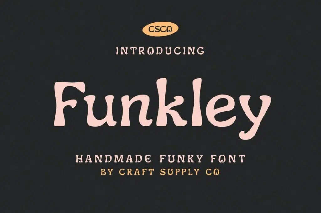 Funkley - Handmade Funky Font