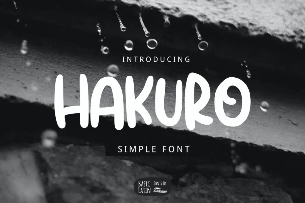 Hakuro Marker Font