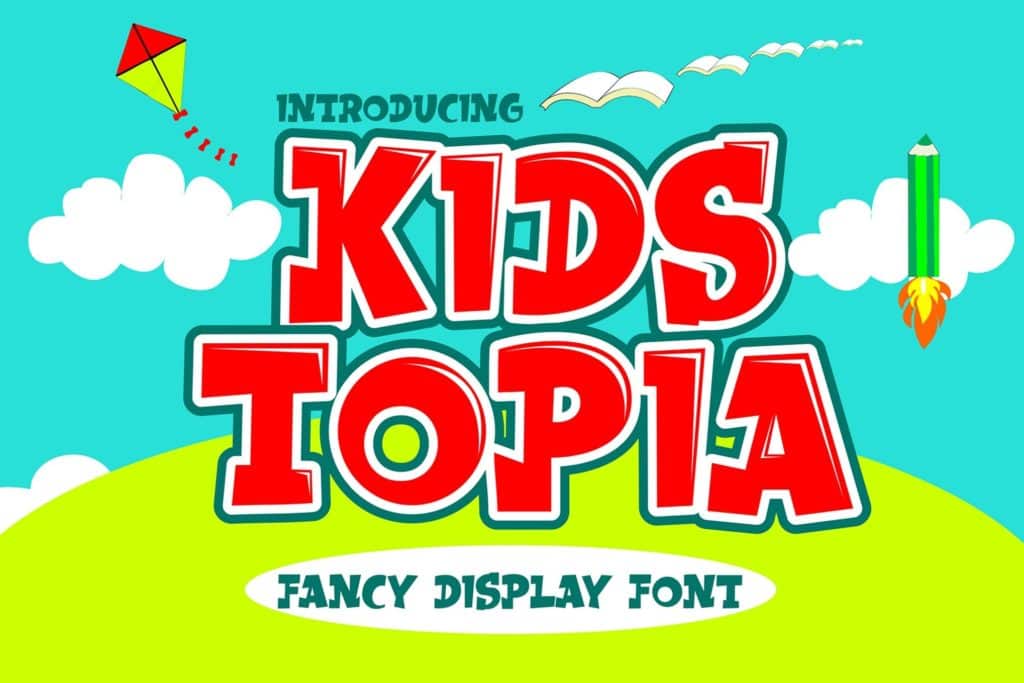 Kids Topia - Fancy Display Font