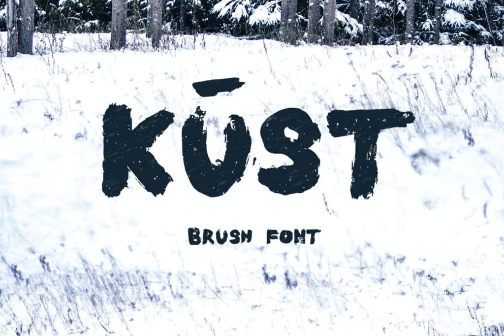 Kust Brush Font.