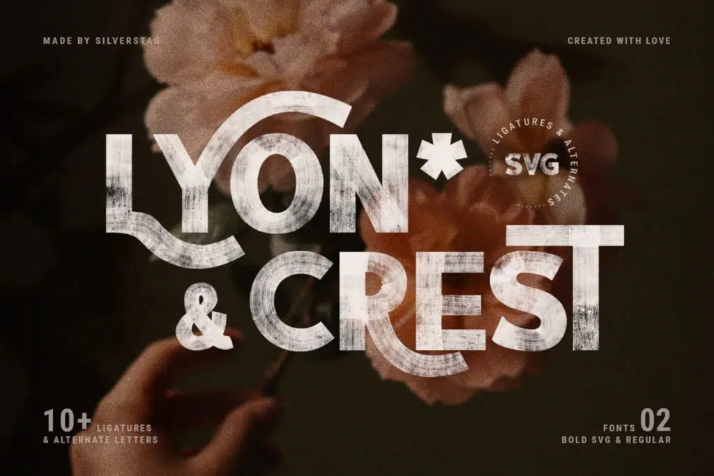 Lyon & Crest – Hand Painted SVG Type
