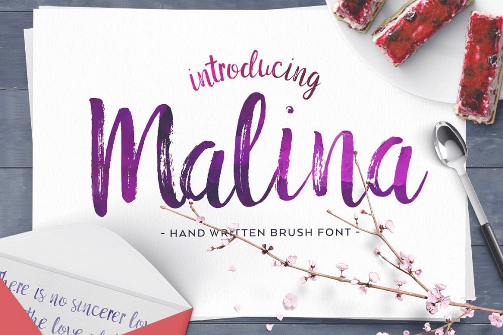 Malina - Handwritten Brush Font