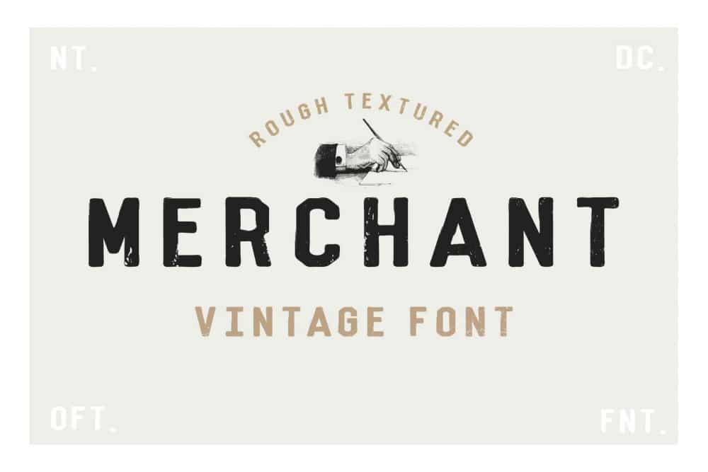 Merchant – Vintage Dry Brush Font