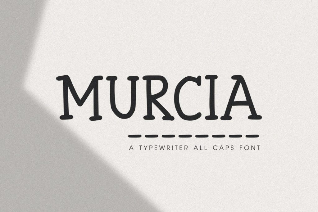 Murcia - The Typewriter All Caps Font
