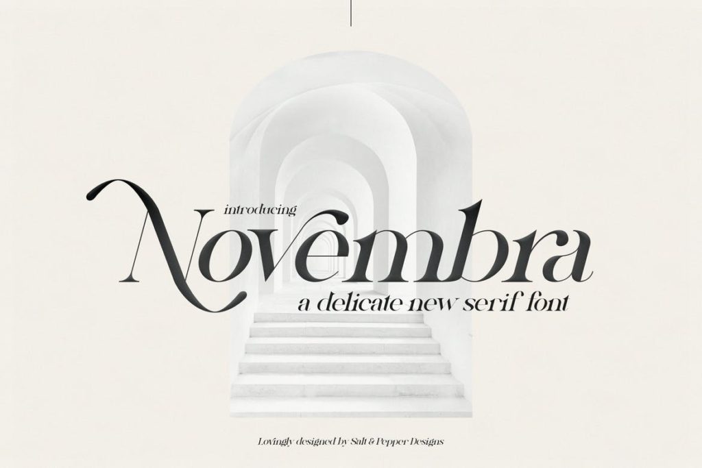 Novembra Serif Font Duo
