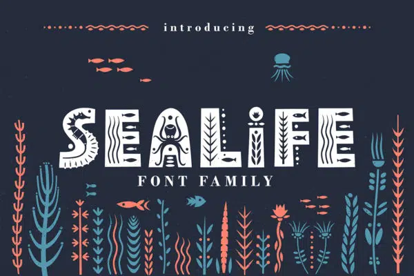 Sealife Decorative Font Family