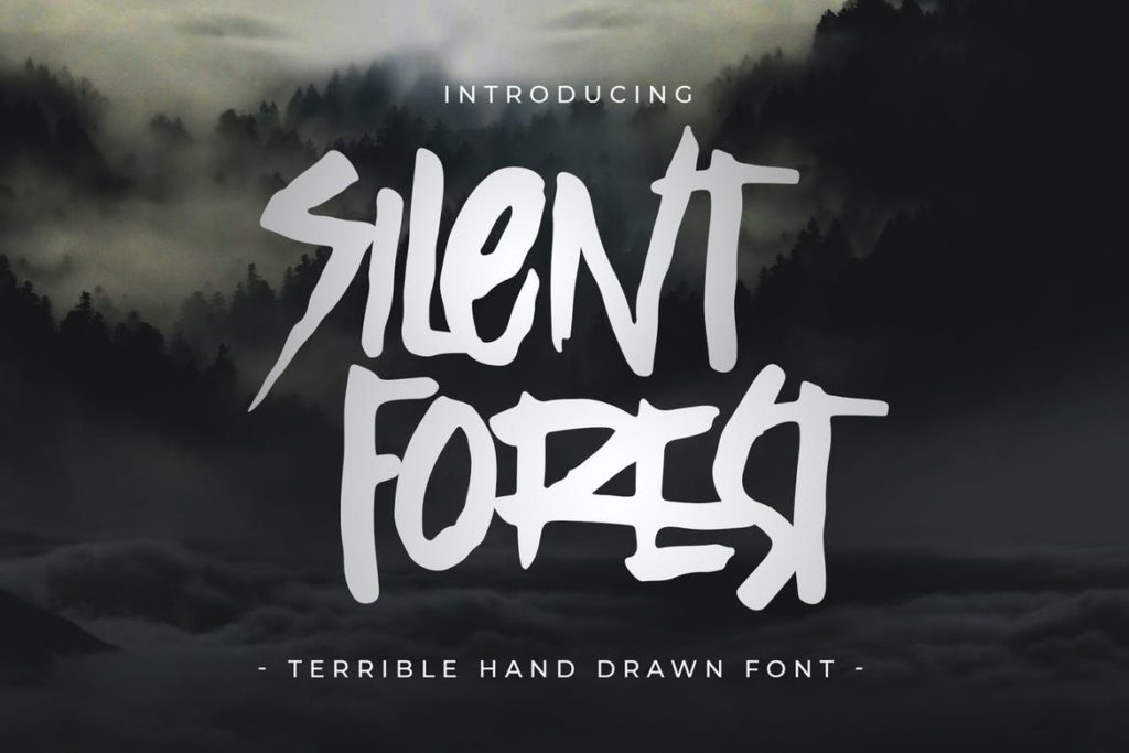 Silent Forest - Terrible Hand Drawn Font