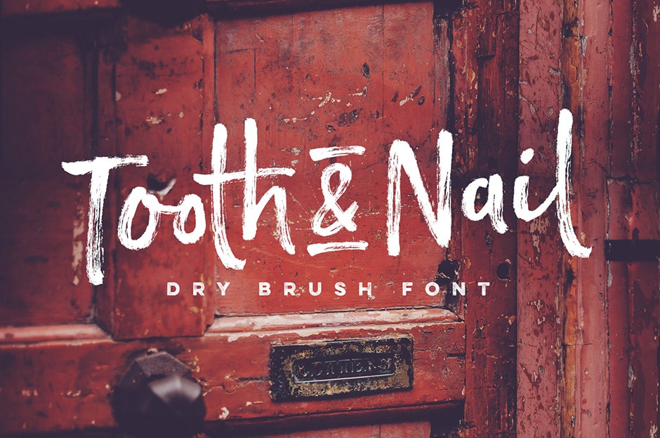Tooth & Nail Dry Brush Font