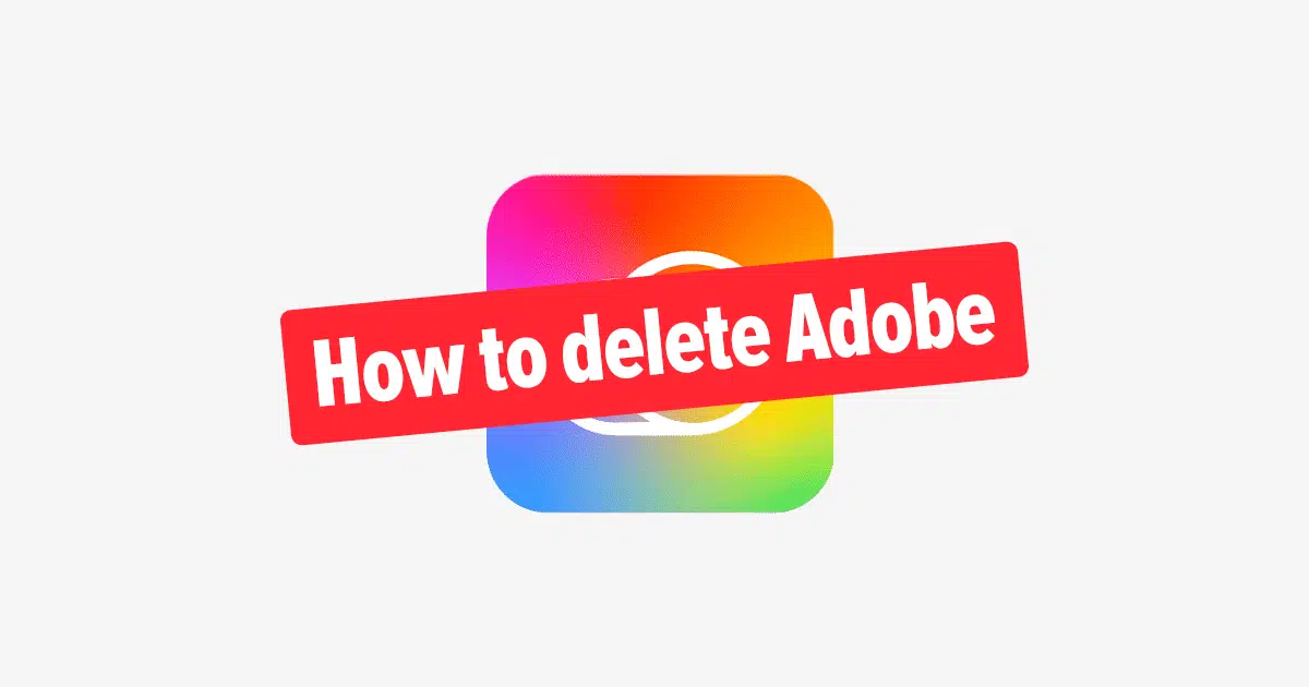 How to delete Adobe Account