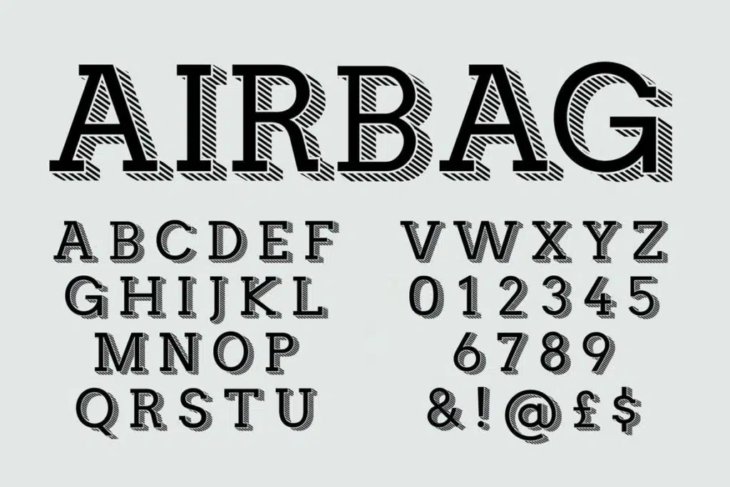 Airbag font