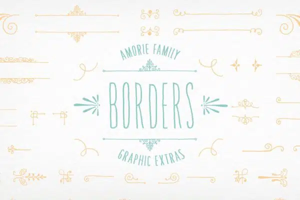 Amorie Font Elements — Borders