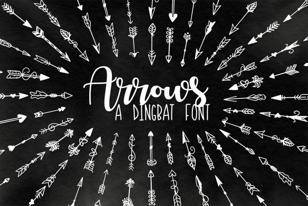 Arrows-Dingbat-Font