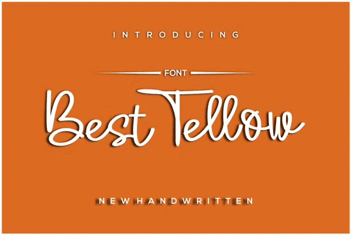 Best Tellow Font