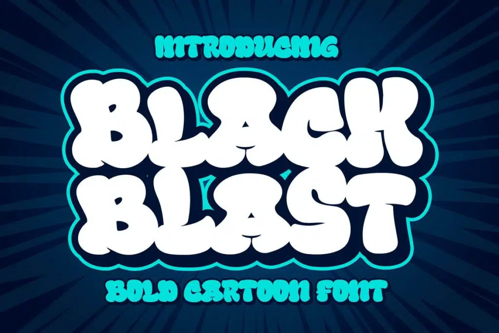 Black Blast a Bold Comic Font