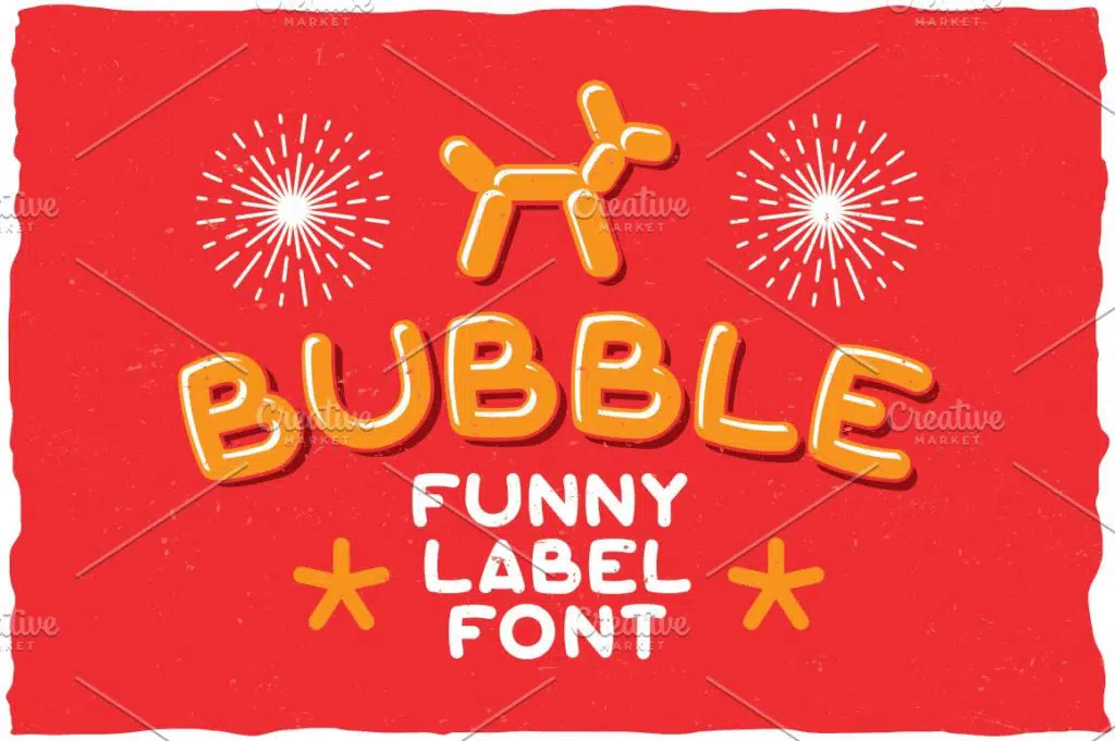 Bubble Vintage Label Typeface