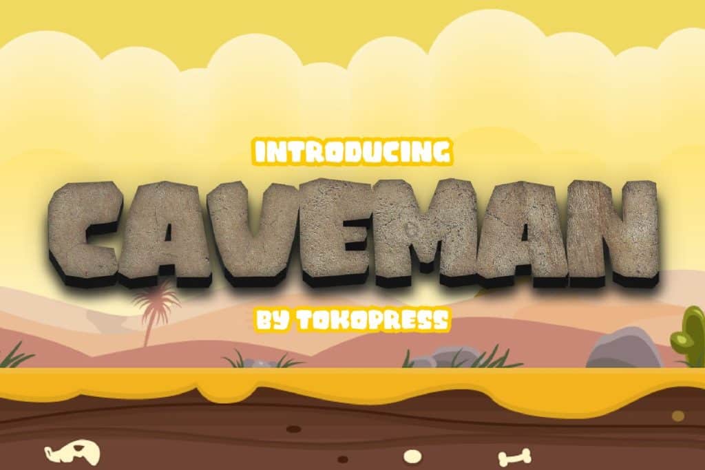 Caveman - Gaming Font