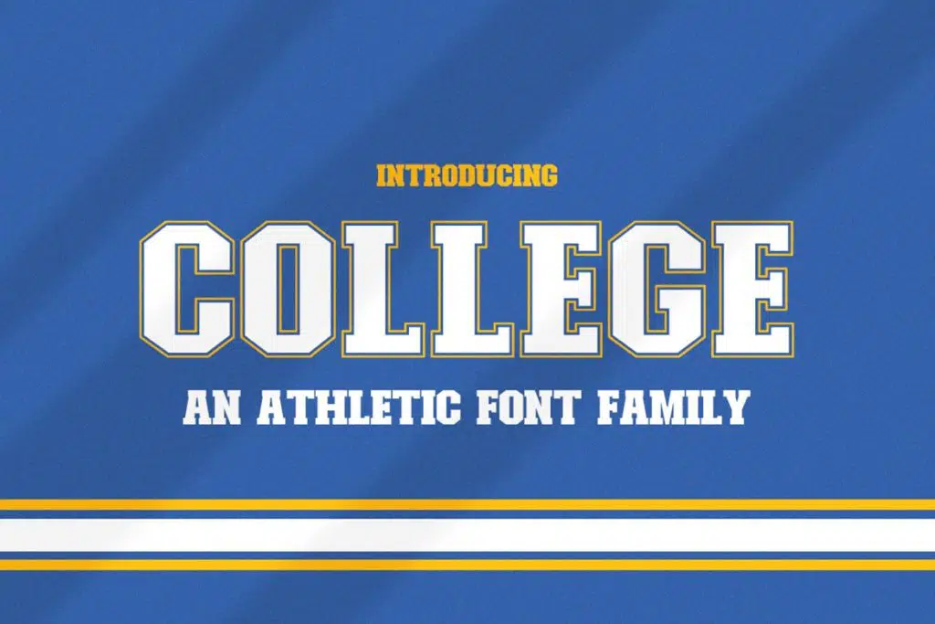 College — Athletic Font Family