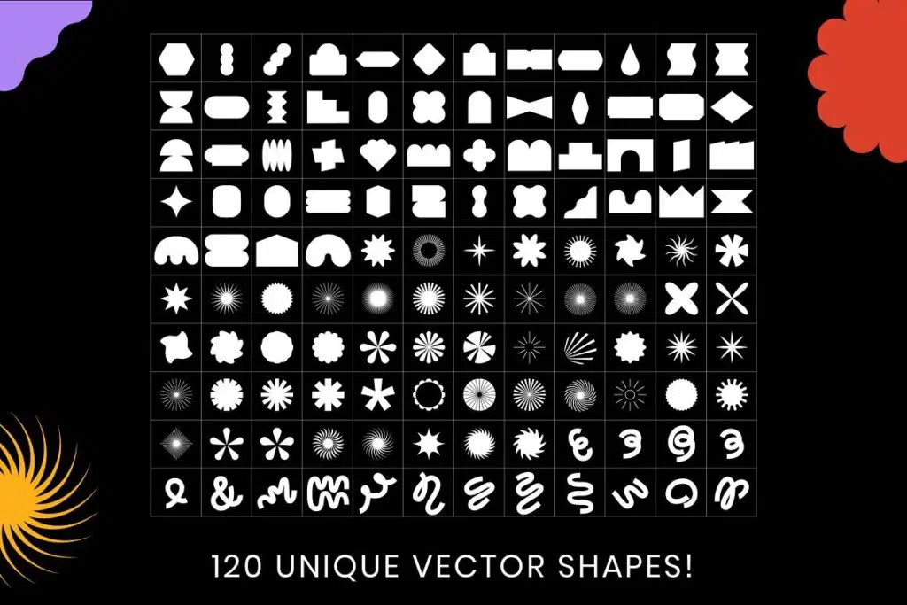 Designer Dingbats - 120 shapes - 2