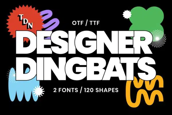 Designer Dingbats — 120 shapes