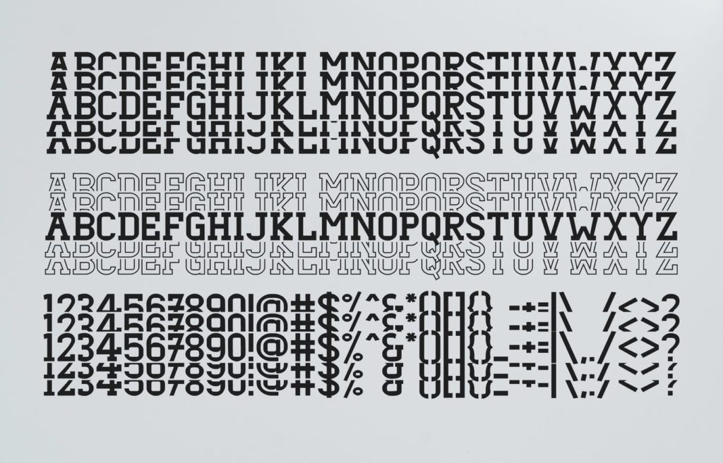 Dezire Stacked - Mirrored Font