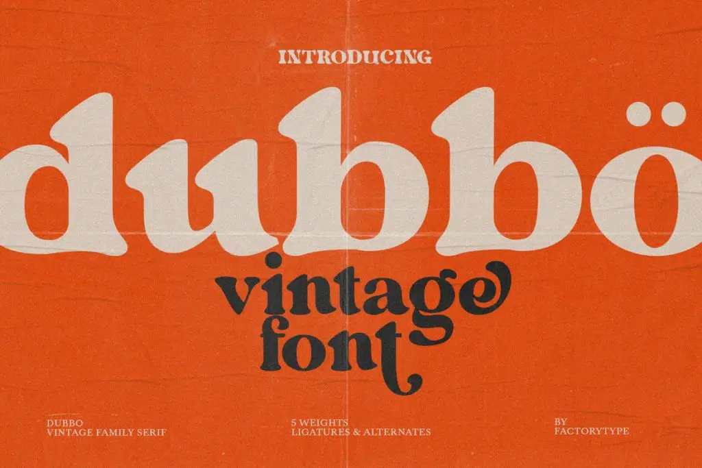 Dubbo - Retro Serif Font