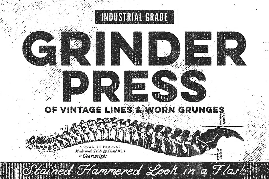 Grinder Press Old School Effects