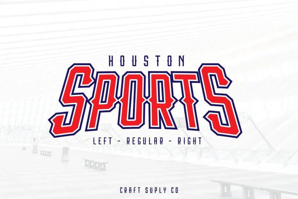 Houston Sports Font Family- Sports Font for logo design