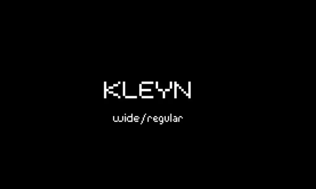 Kleyn - Pixel Font