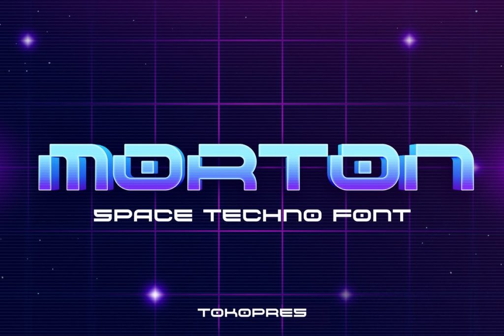 MORTON - Futuristic scifi font