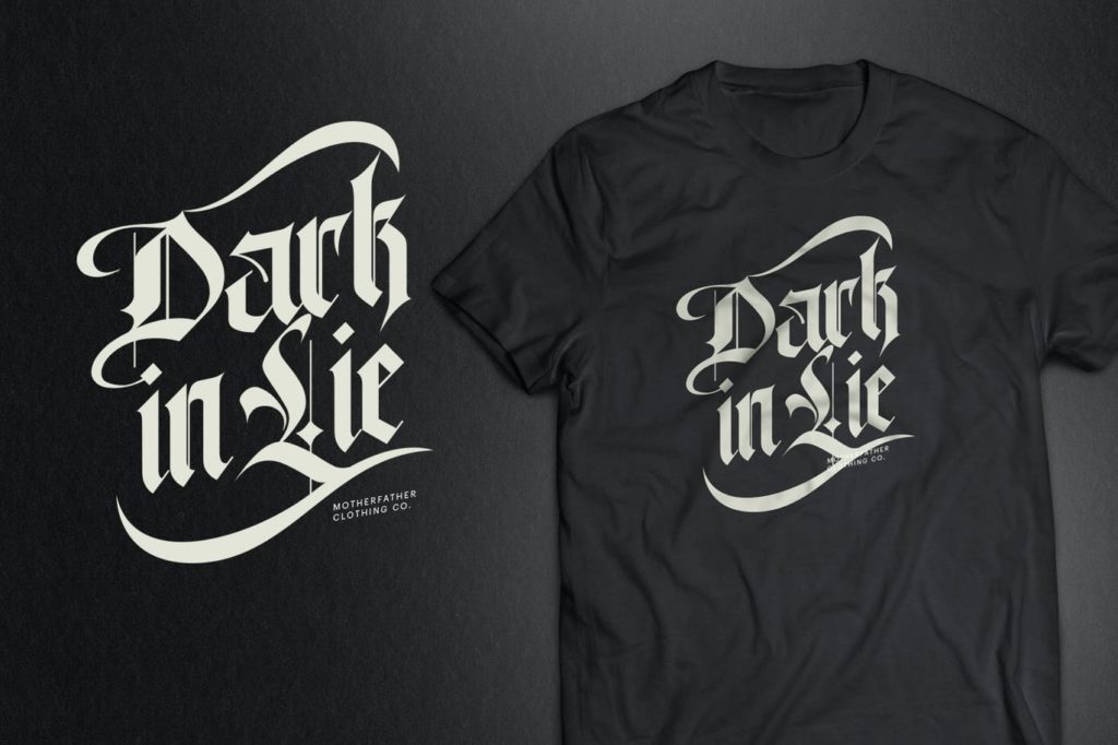 Old English Fonts for T-shirts and Merchandise