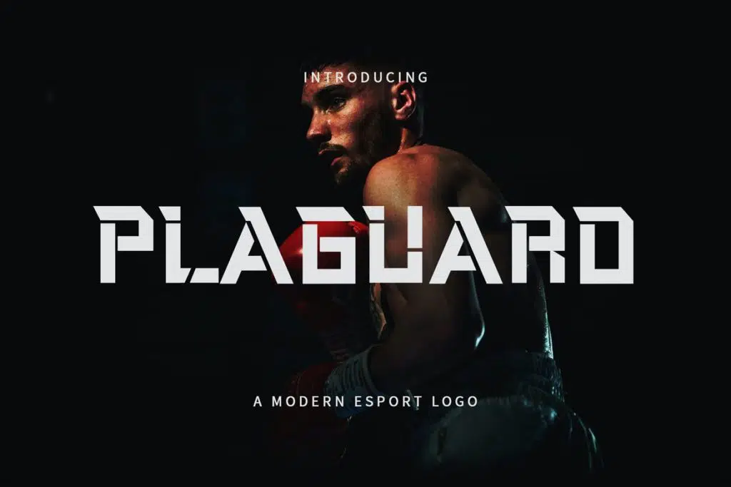 Plaguard - A Modern Esport Typeface DR