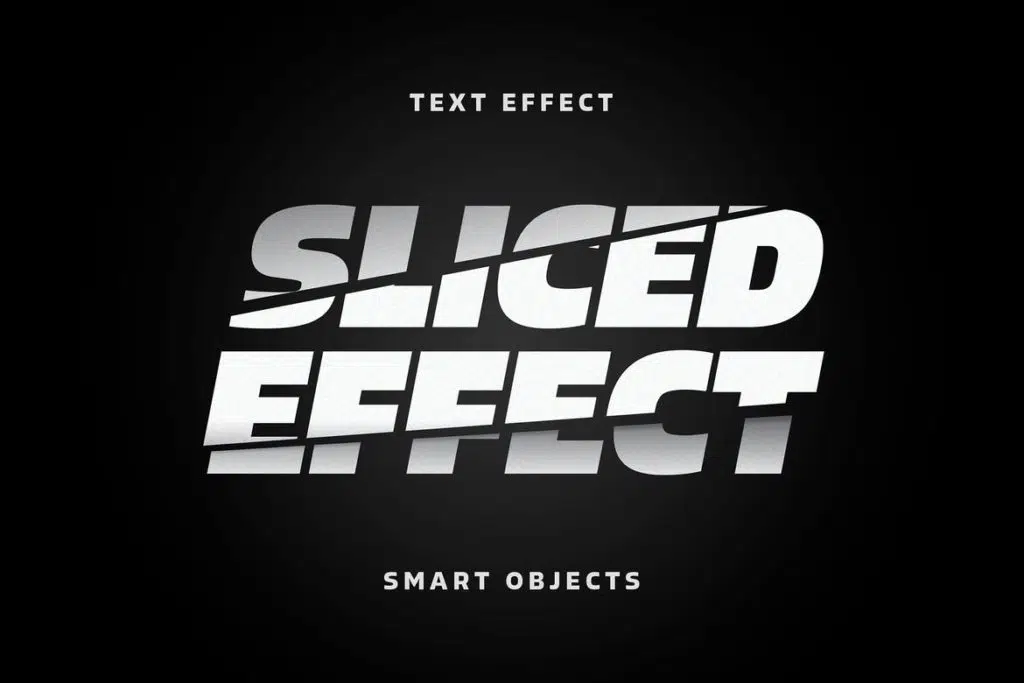 Sliced Letters Text Effect