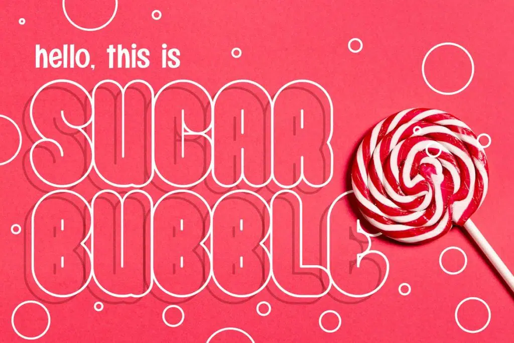 Sugar Bubble - Playful Typeface