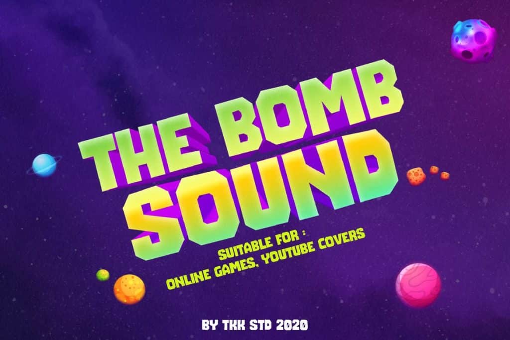 The Bomb Sound - Modern Block Gaming font