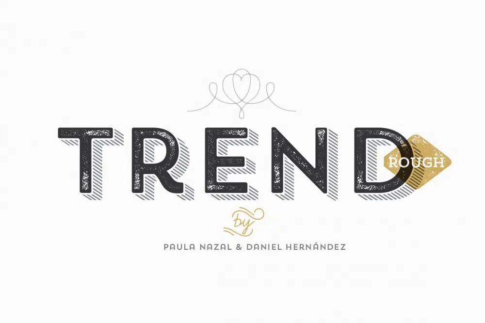 Trend Rough Font Family