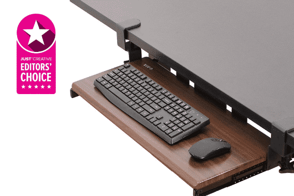VIVO Clamp-on Under-Desk Slider Tray 26 x 11”