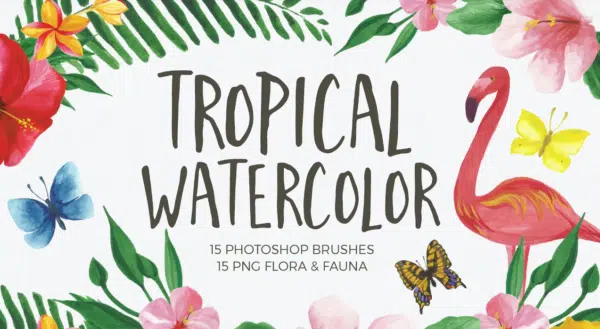 Watercolor Brushes for Photoshop
