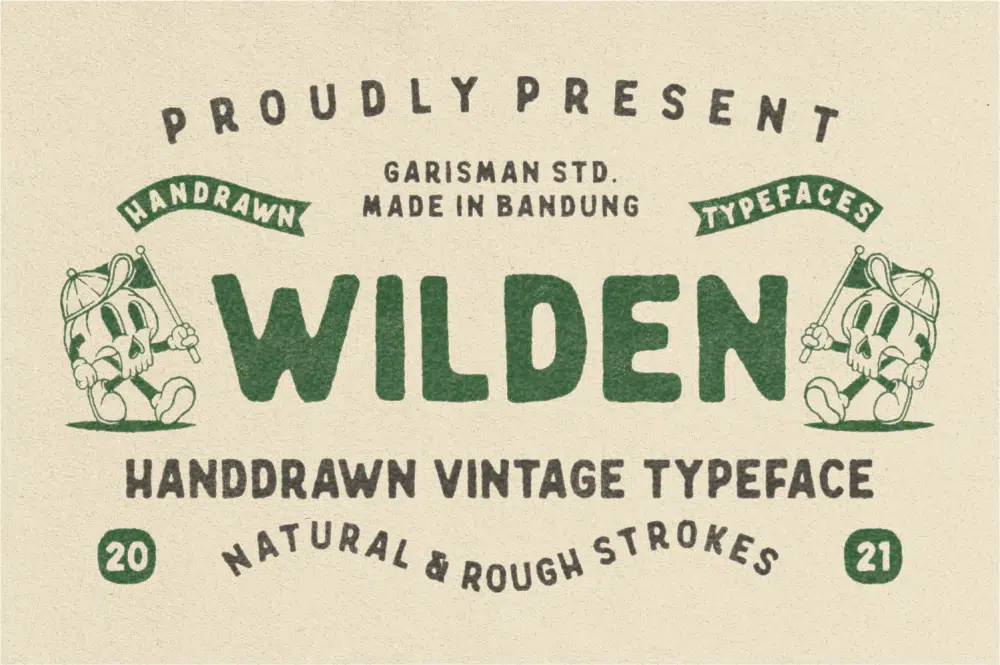 Wilden – Hand-Drawn Vintage Typeface