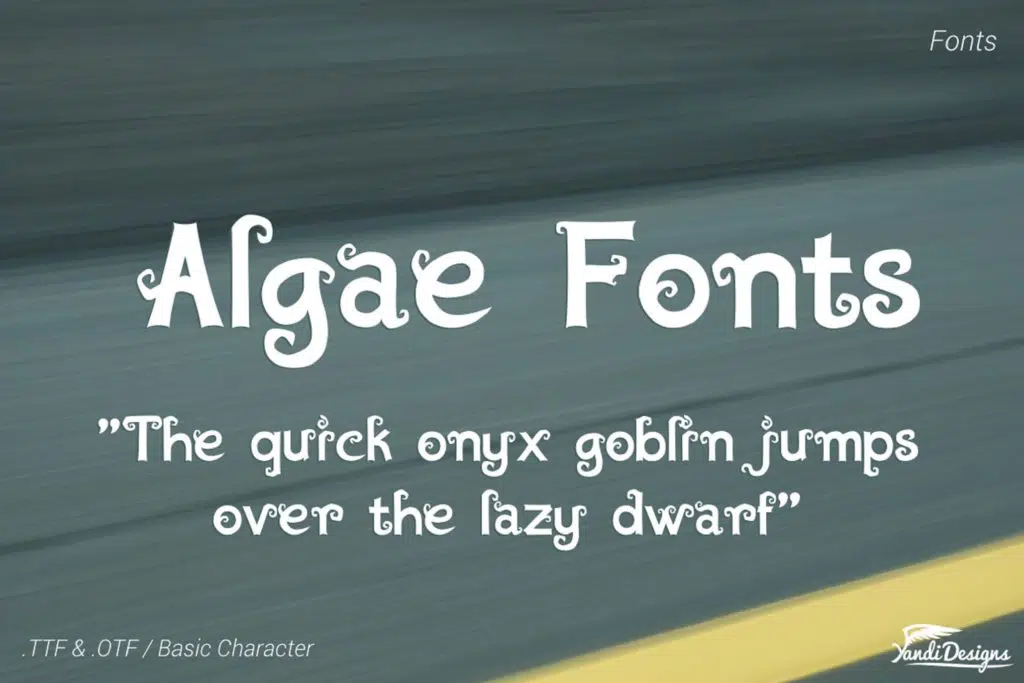 Algae Fantasy Fonts