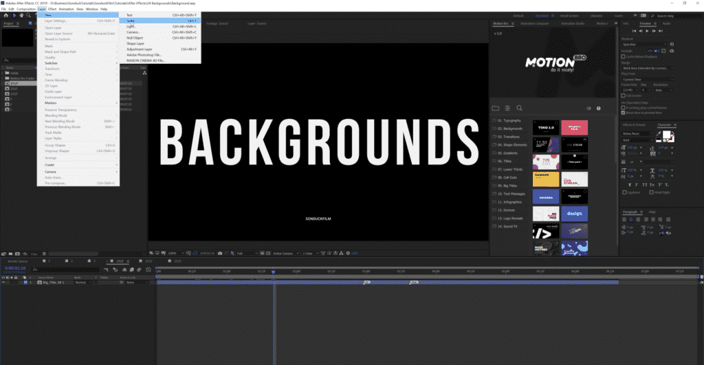 How to Create Animated Backgrounds using After Effects